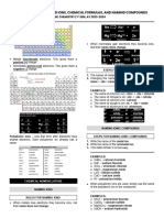 Molecules and Ions, Chemical Formulas, and Naming Compounds