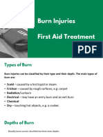 Burn Injuries First Aid Treatment