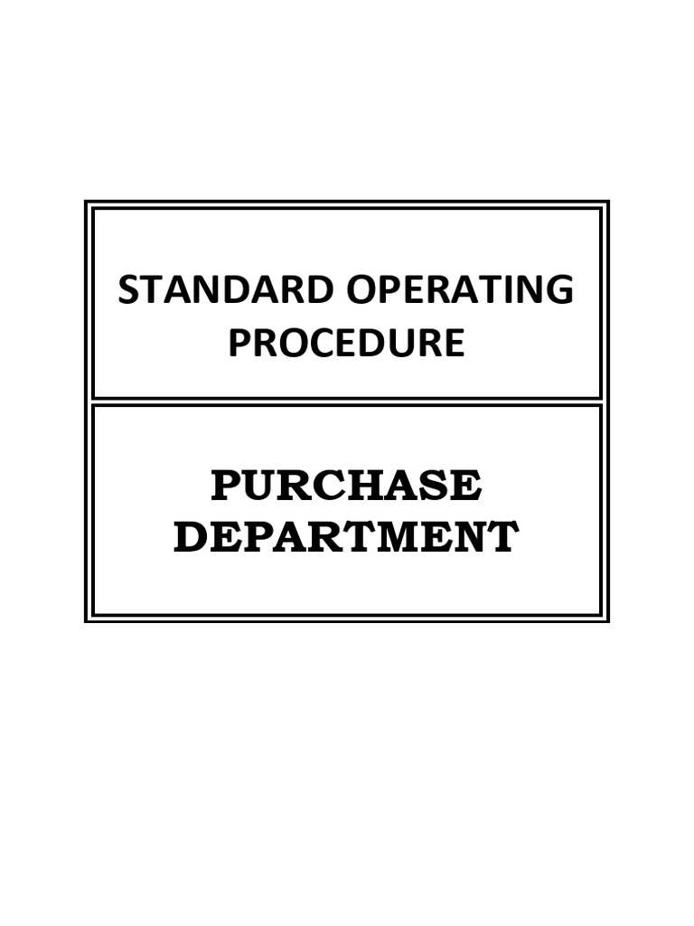 Bhagwati Group Procurement SOP | PDF