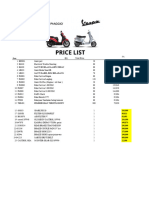 List Harga Part Dan Jasa