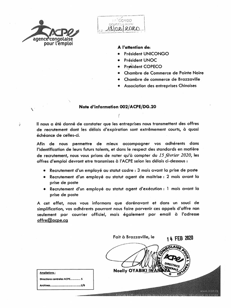 Note Circulaire | PDF