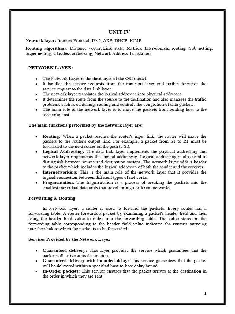 CN Unit-Iv | PDF