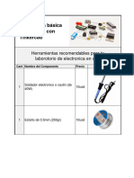 Lista de Herramientas - Curso de Electronica