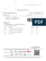 Hoja de Pago Referenciado: Impuesto Y Derechos Estatales Folio: 1095 - 301123