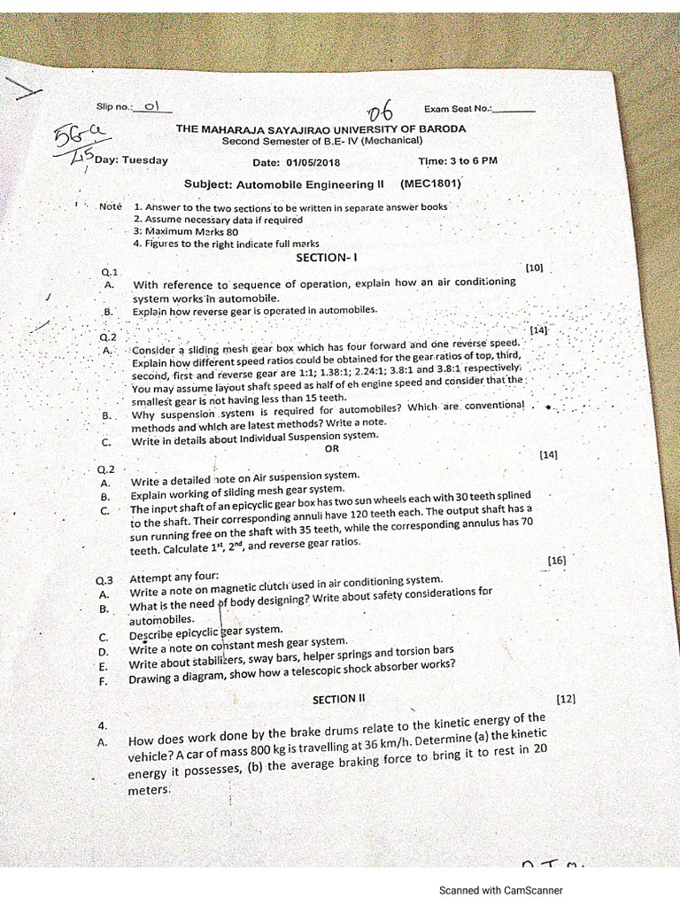 AUTOMOBILE ENGINEERING QUESTION PAPER PDF visual data 8