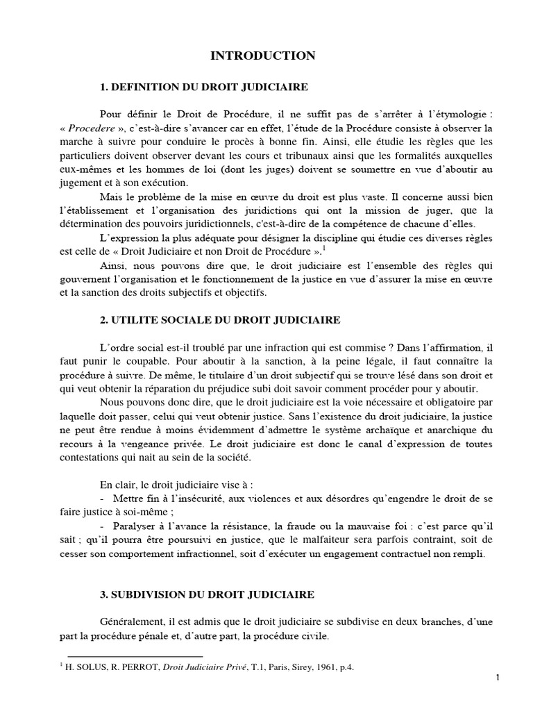 Droit Judiciaire en RDC : Organisation et Compétence | PDF | Loi ...