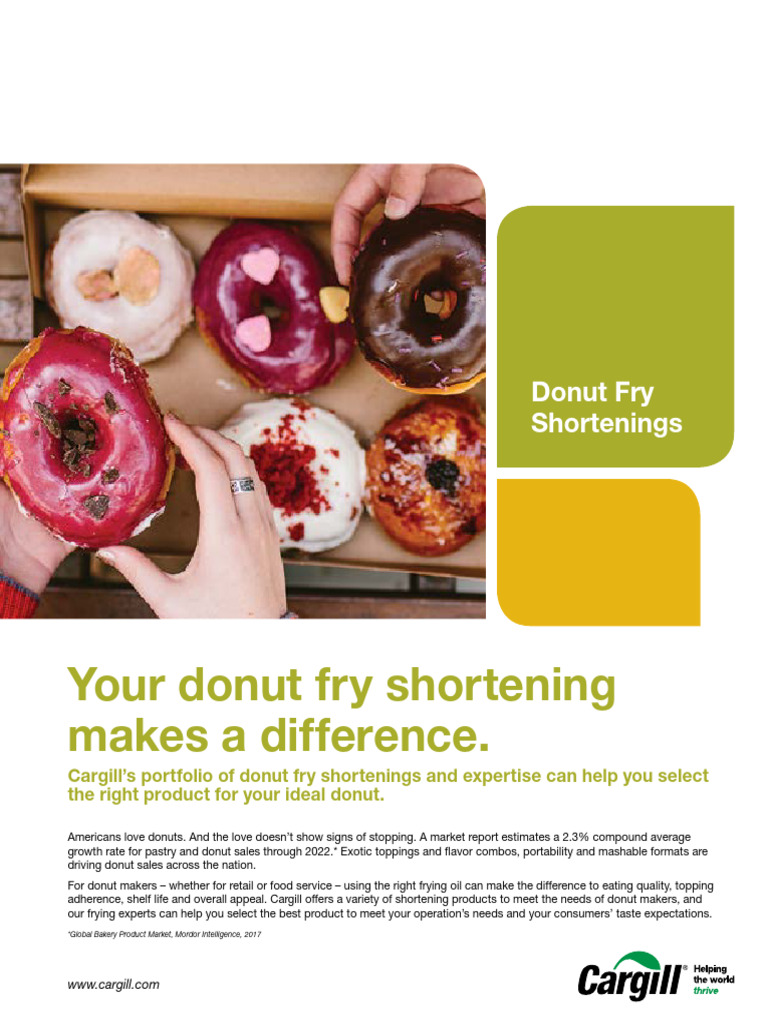 Donut Fry Shortening sell sheet_rev3.2019 PDF Doughnut Shortening