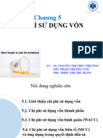 CHƯƠNG 5 - CHI PHÍ SỬ DỤNG VỐN