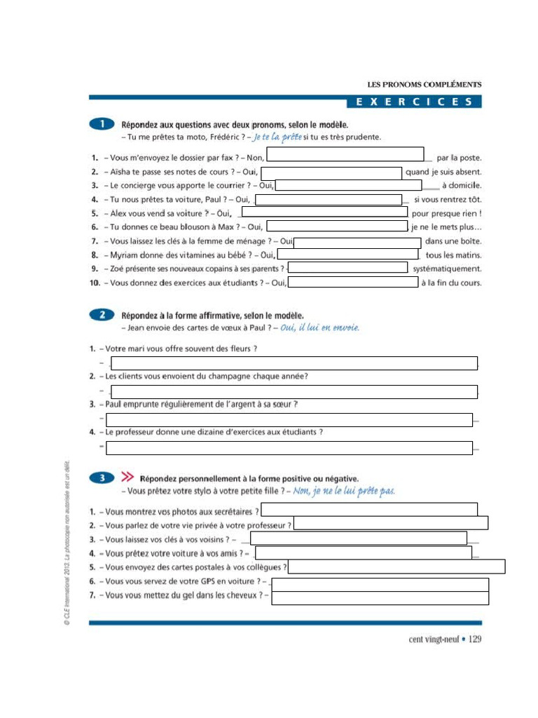 Exercices Pronoms Cod Coi Pdf – Les Pronoms Compléments Exercice Pdf – DDCA