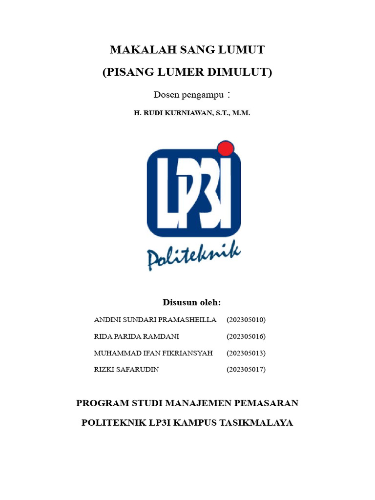 Peluang Bisnis Kripik Pisang Lumer | PDF