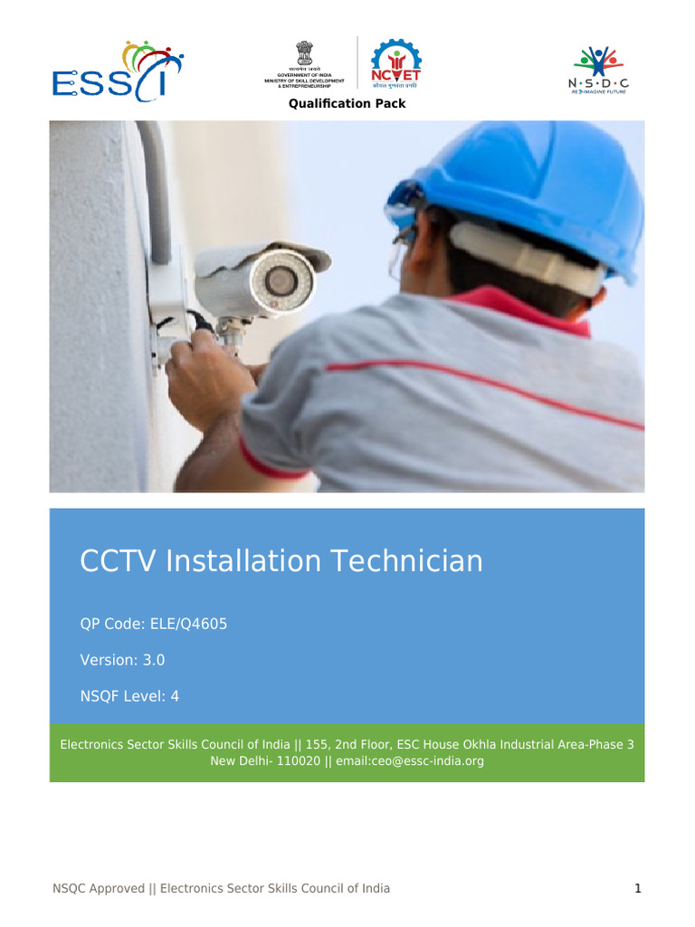 CCTV Installation Technician Overview | PDF | Closed Circuit Television ...