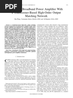 A CMOS Broadband Power Amplifier With A Transformer-Based High-Order Output Matching Network