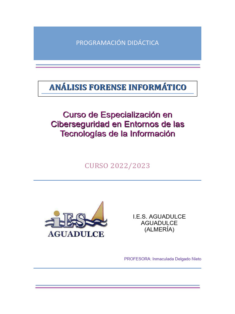 Análisis Forense Informático 2023 | PDF