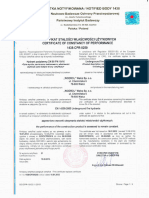 Certyficate of Constancy of Performance 1438-CPR-0250