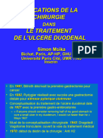 Indications de La Chirurgie Dans Le Traitement de L Ulcere Duodenal