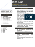 Sample CV Format 1