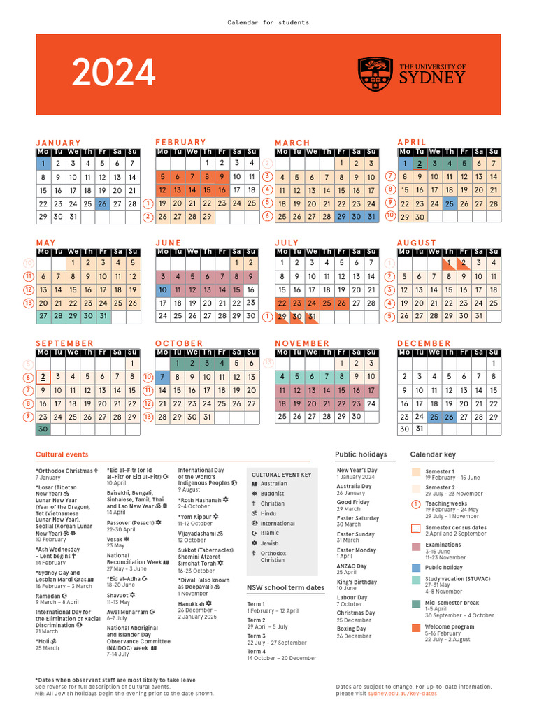 2024校历 PDF Sukkot Shemini Atzeret