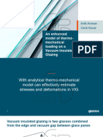 An Enhanced Model of Thermo Mechanical Loading On A Vaccum Insulated Glazing