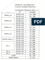 Repartition Des Salles d'Examens