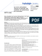 NVNS For Cluster Headache RCT