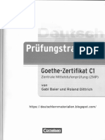 Deutsch Prüfungstraining Goethe Zertifikat C1