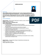 CV - Dr. Fasna Fida