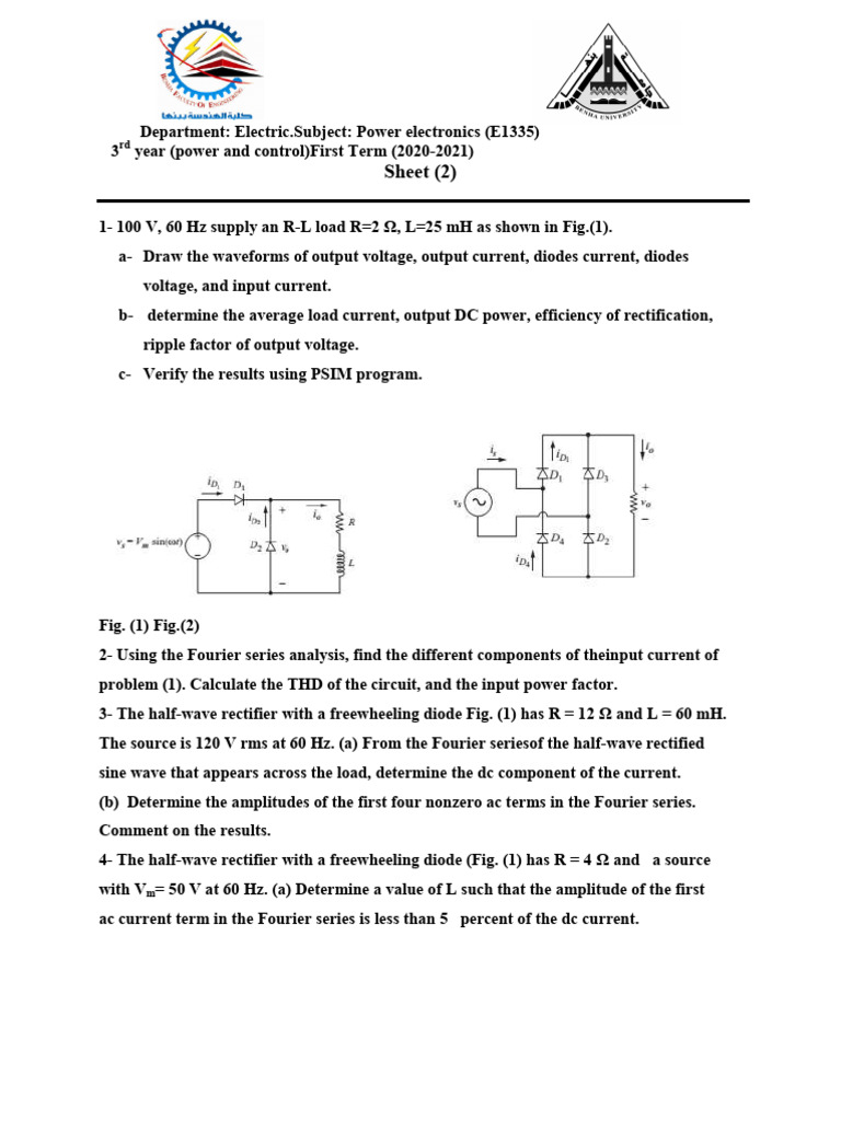 Power Electronics Analysis and Calculations | PDF