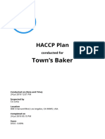 HACCP Plan Sample IAuditor Report