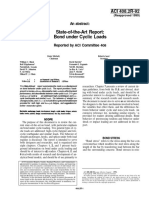 State-of-the-Art Report: Bond Under Cyclic Loads: ACI 408.2R-92