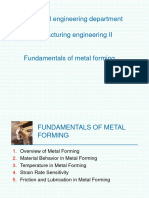 1 Fundamentals of Metal Forming