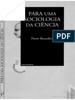 Para Uma Sociologia Da Ciência - BOURDIEU, P