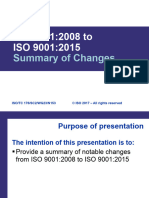 ISO9001 2015 Summary of Changes