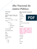 Conselho Nacional Do Ministério Público