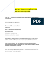 Texas Department of Agriculture Pesticide Applicator PDF