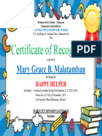 Certificate Behavioral 2023