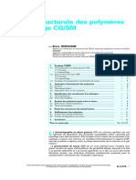 Analyse Structurale Des Polymères Par Couplage CG/SM: Bruno Mortaigne