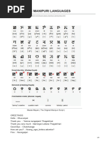 Learn Basic Manipuri Languages