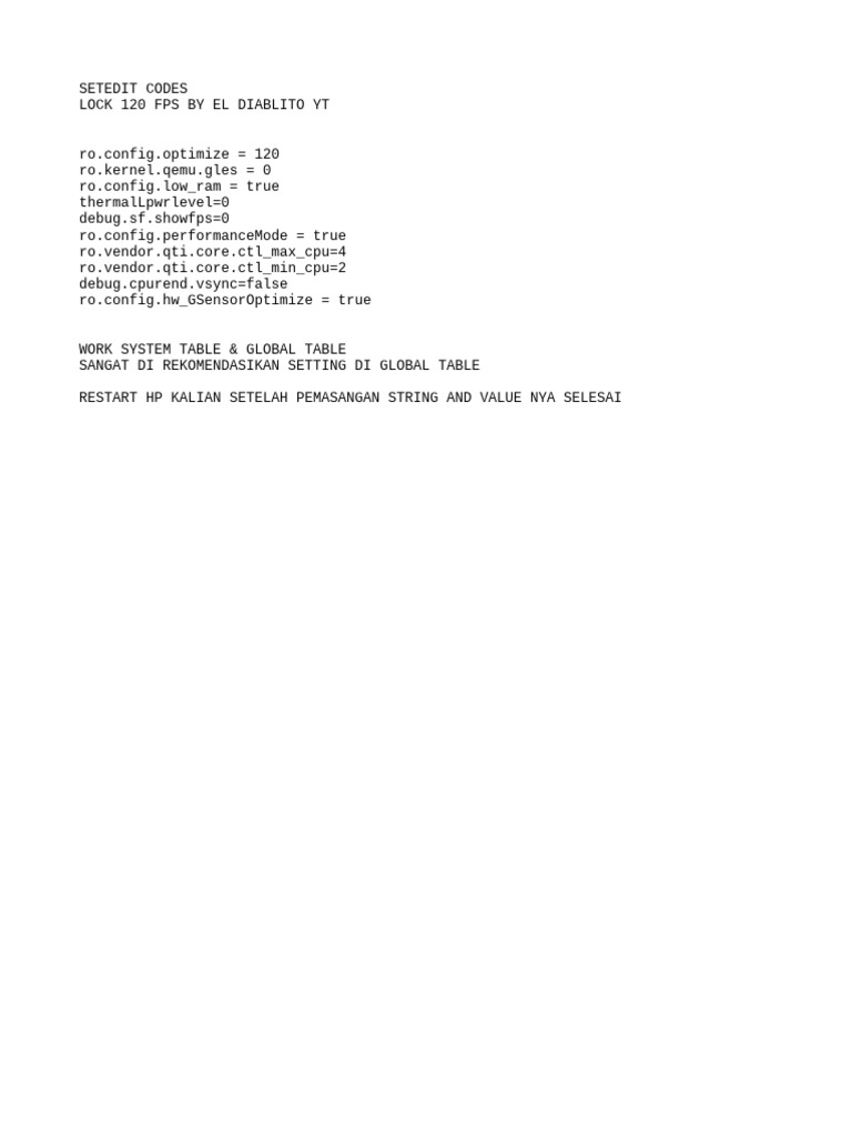 Setedit boost performance lock 120fps fix touch delay 120fps pdf