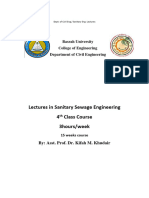 Lectures in Sanitary Sewage Engineering