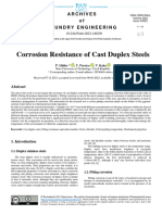 Corrosion Resistance of Cast Duplex Steels