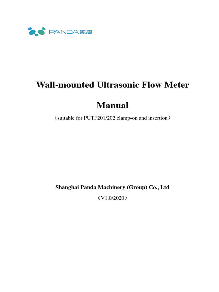 Ultrasonic Flow Meter Installation Guide | PDF | Flow Measurement | Valve