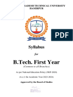 B.Tech 1st Year