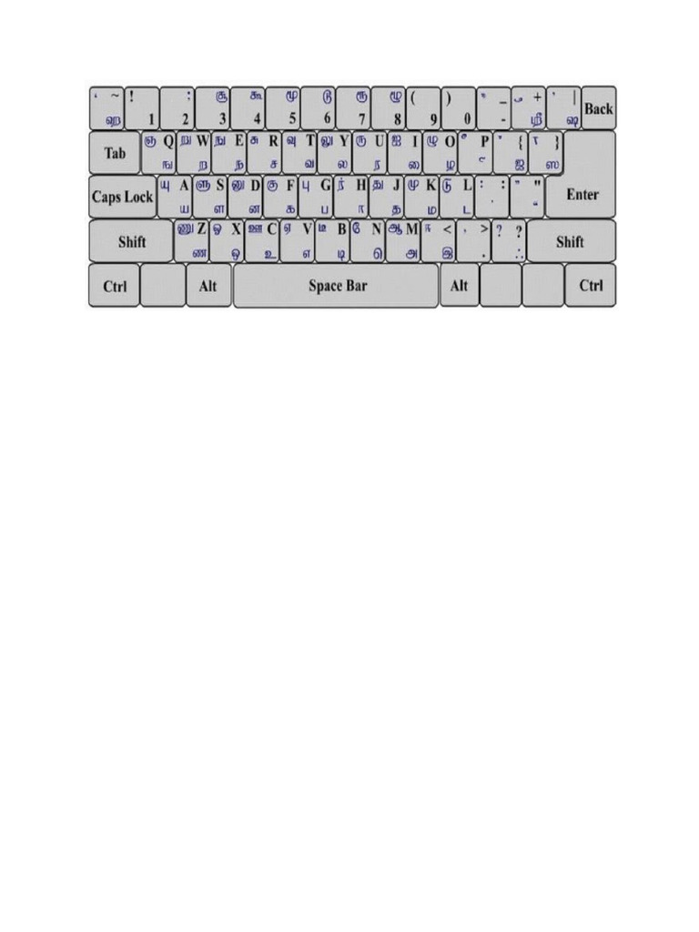 Tamil Bamini Keyboard Typing PDF