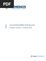 Java Extensiblity Framework Customer Overview 1.0