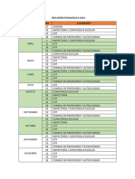 Reunión de Reflexión Pedagógica-Calendario