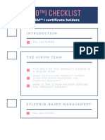 PSPO Checklist For PSM Holders