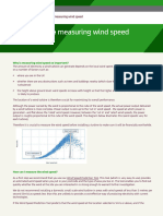Wind Turbine - Measuring Wind Speed