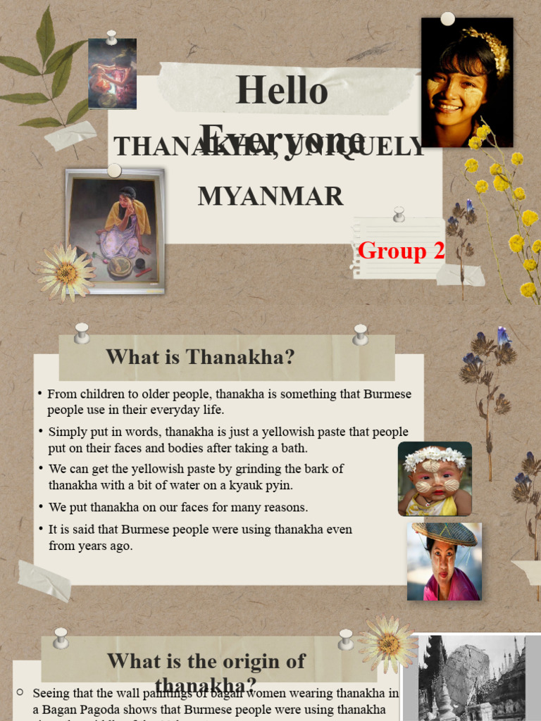 The Essence of Thanakha in Myanmar | PDF | Beauty | Domestic Implements