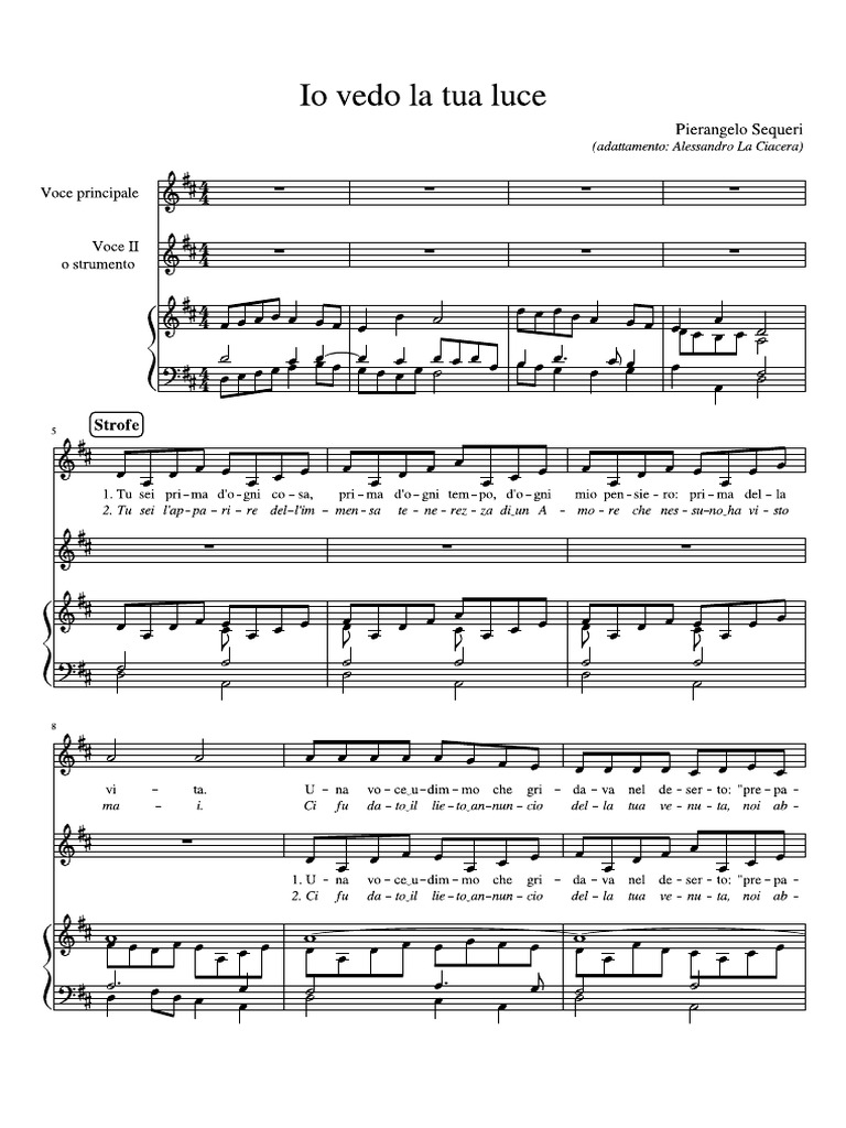 Io Vedo La Tua Luce PDF