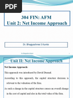 304FIN AFM Unit 2 Net Income Approach